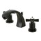 Kingston Brass KS4980ZX Millennium 8" Widespread Bathroom Faucet, Matte Black KS4980ZX - alternate 1